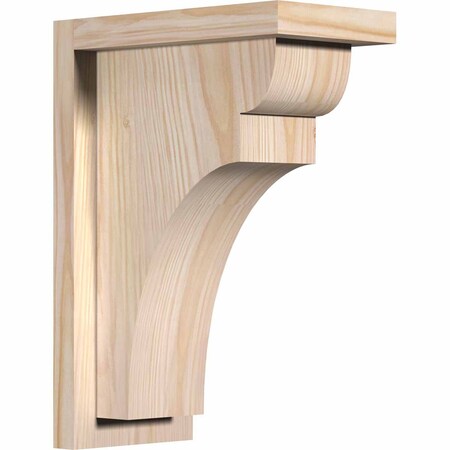 Ekena Millwork Yorktown Smooth Corbel w/Backplate, Douglas Fir, 5 1/2"W x 10"D x 14"H COR06X10X14YOR01SDF